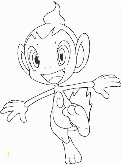 Chimchar Coloring Pages | divyajanan