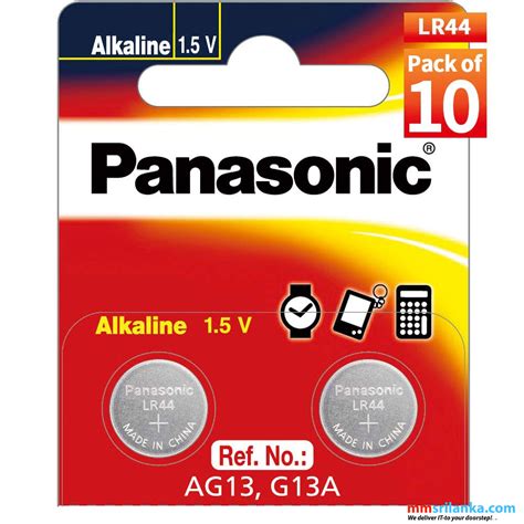 Panasonic LR44 Coin Cell Battery