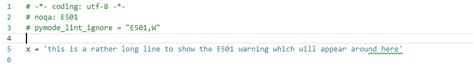 Disable E501 line too long pylint warnings in the Google Cloud Shell ...