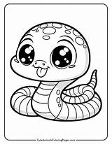 Snake Coloring Pages 5 Free Printable  Cute Animals sketch template