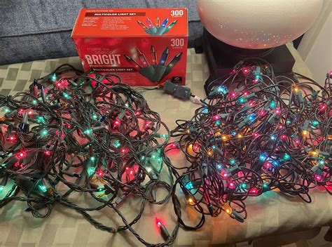 Lot of 3 Multi Color Christmas Lights Strands. NEW & USED. Works Great ...