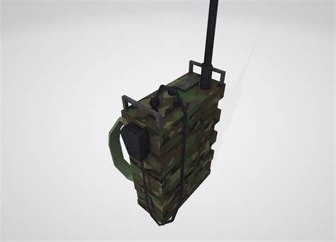 3D model Military Radio Backpack VR / AR / low-poly | CGTrader