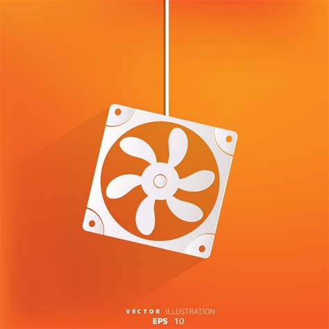 Premium Vector | Computer cooling fan icon