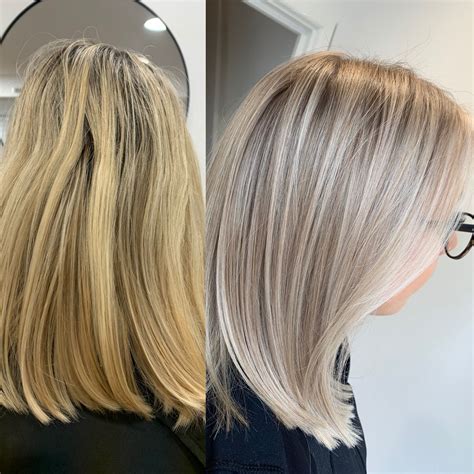 Stunning Ash Blonde Highlights with Shadow Root