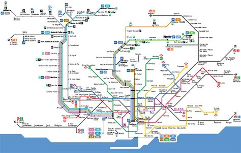 Spain Train Timetable Map