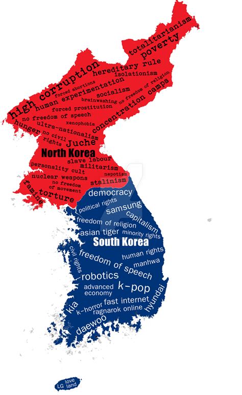 Korea map Two Koreas by Saint-Tepes on DeviantArt