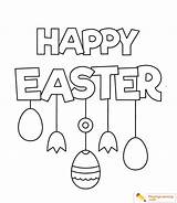 Coloring Pages Of Happy Easter sketch template