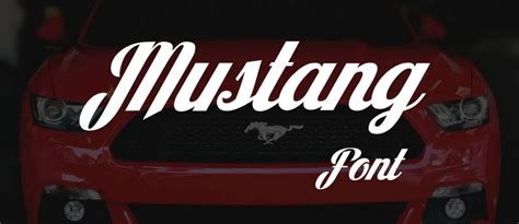 Mustang Font Free Download