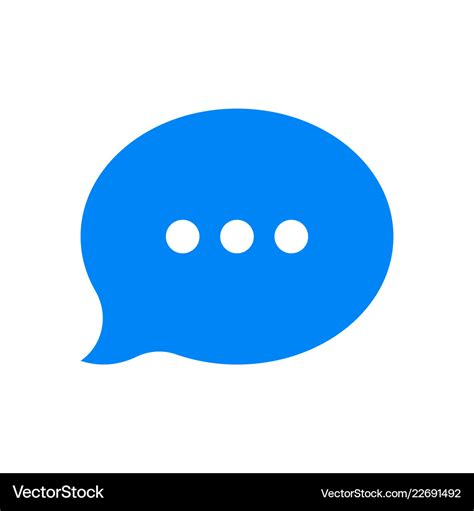 Chat bubble message icon Royalty Free Vector Image