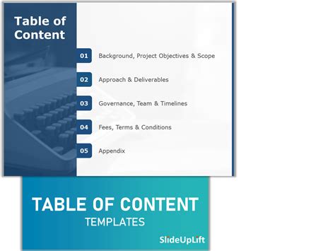 Table Of Contents Powerpoint