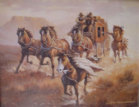 Stagecoach Painting at PaintingValley.com | Explore collection of ...