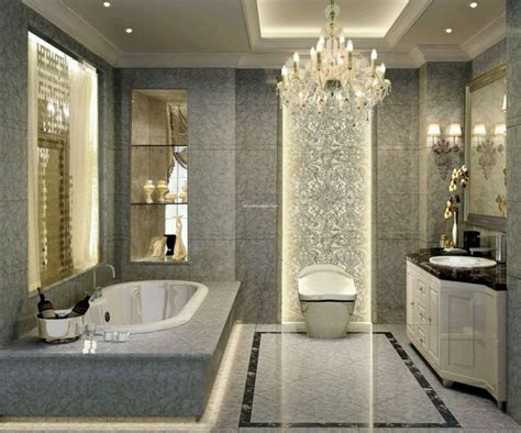 15 Fascinating Bathrooms With Impressive Chandeliers - Top Dreamer