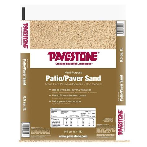 Pavestone 0.5 cu. ft. Leveling Sand (64 Bags/32 cu. ft./Pallet) 98000 ...