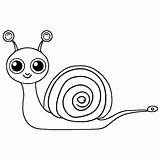 Kids Coloring Page Snail · Creative Fabrica sketch template