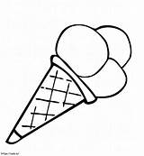 Very Easy Ice Cream coloring Page sketch template