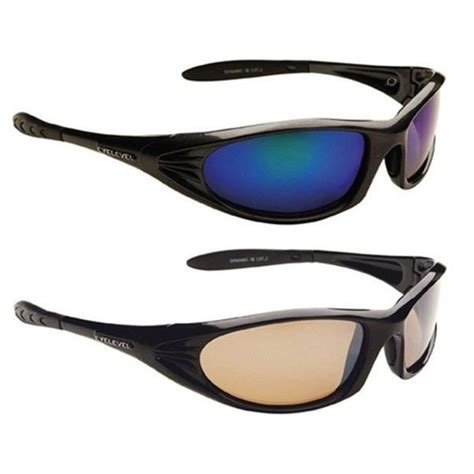 UV400 FISHING POLARIZED Dynamic Sport Wrap Around Mirror Sunglasses ...