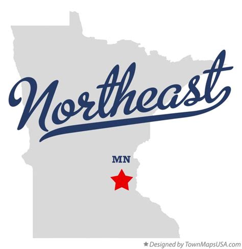 Map of Northeast, MN, Minnesota