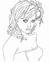 Gorgeous Katy Perry sketch template