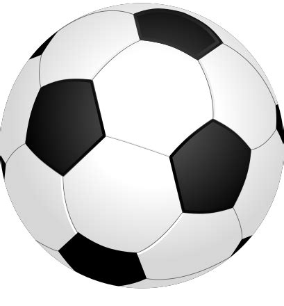 Black And White Soccer Ball Clip Art Image - ClipSafari