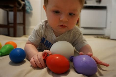 Developmental Activities For 6 Month Old Babies: Sensory Balloons - CHOICE PARENTING