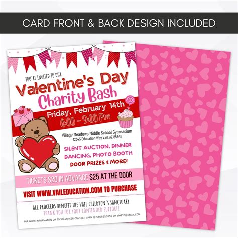 Valentines Charity Dinner Invite – Simple Desert Designs