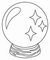 Crystal Ball Emoji coloring Page  ColouringPages sketch template