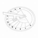 Sundial Coloring Pages Sketch Page sketch template