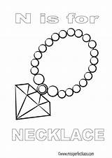 Necklace Sheets Coloring Pages sketch template
