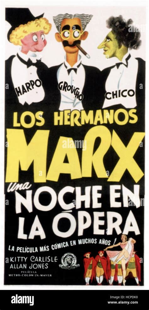 A NIGHT AT THE OPERA (aka UNA NOCHE EN LA OPERA), The Marx Brothers-top from left: Harpo Marx ...