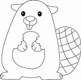 Beaver Kids Coloring Page Great For Beginner Book 2381164  sketch template