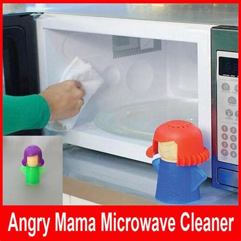 Microwave Oven Steam Cleaner Angry Mama Steam Cleans And Disinfects With Vinegar And Water For ...