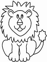 Lion Animal Coloring Pages sketch template