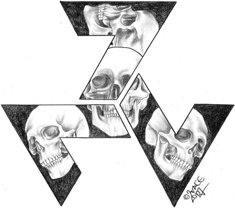 Skull Triskele Tattoo Design by 2Face-Tattoo on DeviantArt