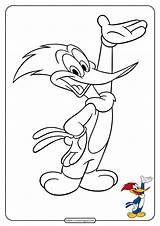 Free Woody Woodpecker Coloring Sheet sketch template