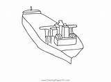 Oil Tanker Ship Coloring Page For Kids  Free Ships Printable sketch template