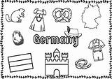 Germany Coloring Page By Michelles Treasures  Teachers Pay sketch template
