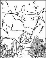 Underwater Scene Coloring Pages sketch template