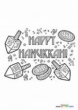 Hanukkah Dreidels  Coloring Pages For Kids sketch template