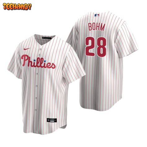 Philadelphia Phillies Alec Bohm White Home Replica Jersey