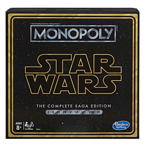 Star Wars Monopoly: Complete Saga Edition Board Game - Walmart.com