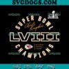 Kansas City Chiefs Super Bowl LVIII Champions Athletic Build SVG