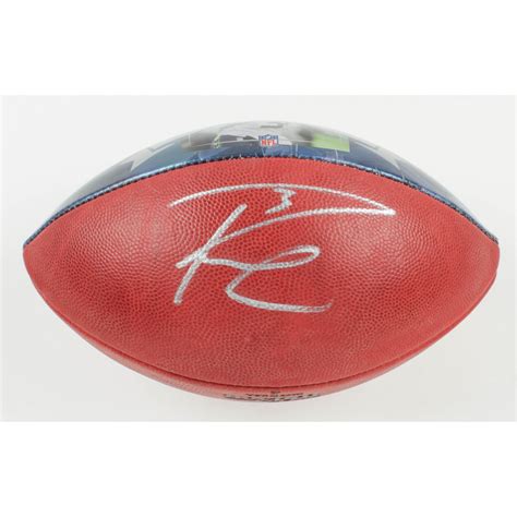 Russell Wilson Signed NFL "The Duke" 2015 NFL Record Breaking Season ...