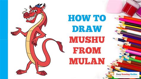 How to Draw Mushu from Mulan in a Few Easy Steps: Drawing Tutorial for Beginner Artists - YouTube