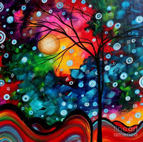 Abstract Landscape Colorful Contemporary Painting by Megan Duncanson ...