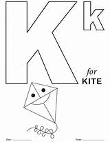K Is For Coloring Pages  Tedy Printable Activities sketch template