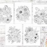 120 Botanical Coloring Book Pages DIGITAL DOWNLOAD  Etsy sketch template