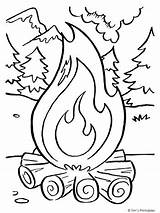 Fire Coloring Pages  Print sketch template