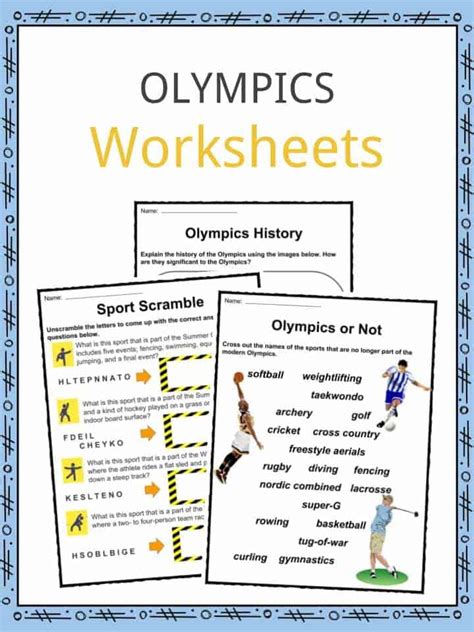 Olympics Facts, Worksheets & Modern Games History For Kids