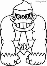 Donkey Kong Coloring Pages 12 Free Printables  ColoringAll sketch template