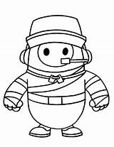 Fall Guys coloring Pages  ColoringLib sketch template